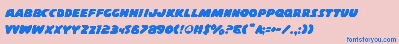 Casps2 Font – Blue Fonts on Pink Background