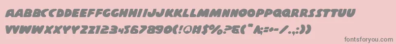 Casps2 Font – Gray Fonts on Pink Background