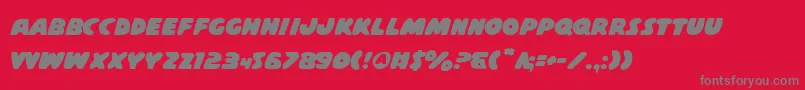 Casps2 Font – Gray Fonts on Red Background