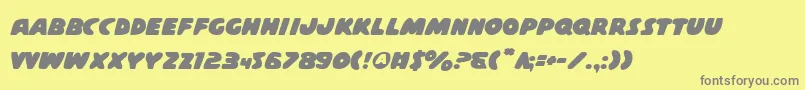 Casps2 Font – Gray Fonts on Yellow Background