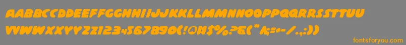 Casps2 Font – Orange Fonts on Gray Background