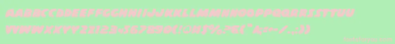 Casps2 Font – Pink Fonts on Green Background