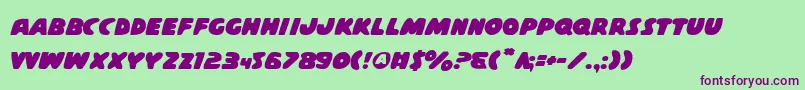 Casps2 Font – Purple Fonts on Green Background