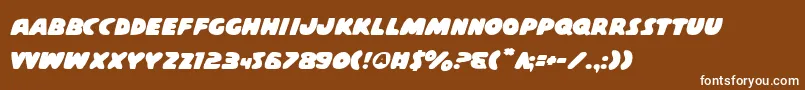 Casps2 Font – White Fonts on Brown Background