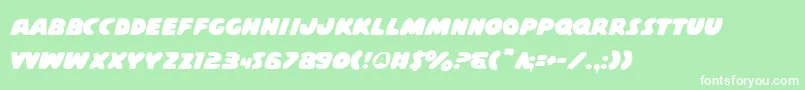 Casps2 Font – White Fonts on Green Background