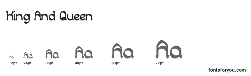 King And Queen Font Sizes