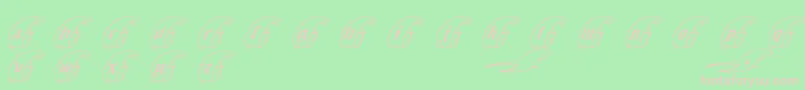 KING ARTHUR Font – Pink Fonts on Green Background
