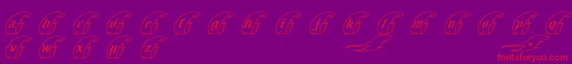 More about KING ARTHUR Font KING ARTHUR Font – Red Fonts on Purple Background