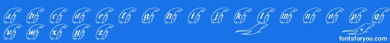 KING ARTHUR Font – White Fonts on Blue Background