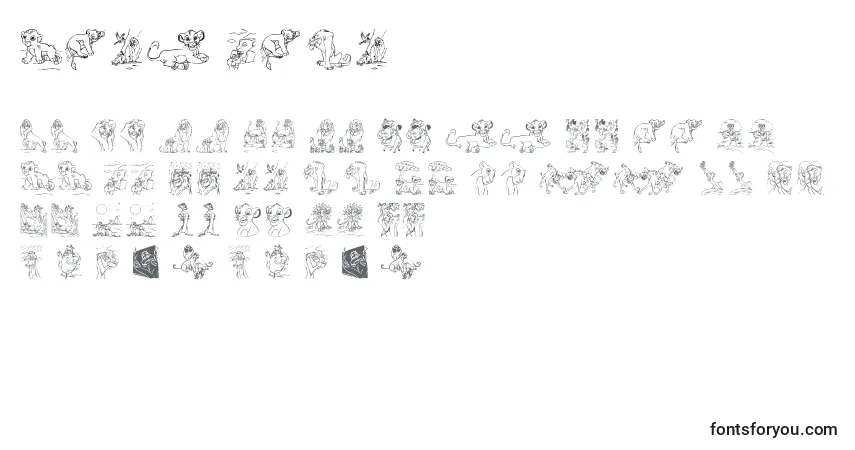 Fuente King Lion - alfabeto, números, caracteres especiales