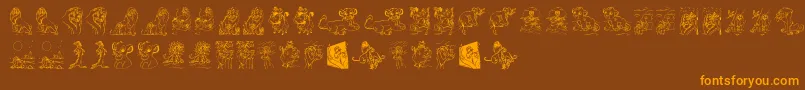 More about King Lion Font King Lion Font – Orange Fonts on Brown Background