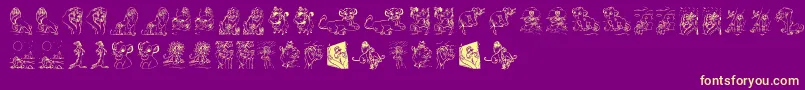 More about King Lion Font King Lion Font – Yellow Fonts on Purple Background
