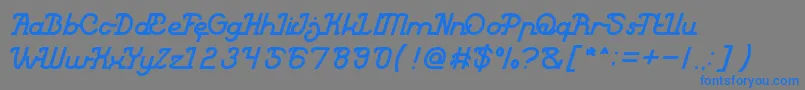 King of Everything Font – Blue Fonts on Gray Background