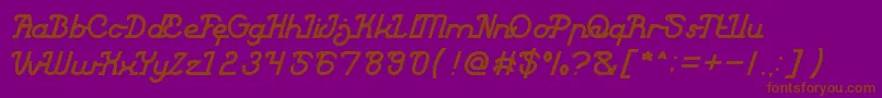 King of Everything Font – Brown Fonts on Purple Background