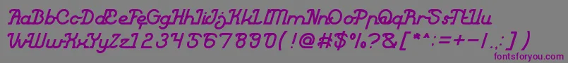 King of Everything Font – Purple Fonts on Gray Background