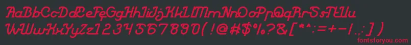 King of Everything Font – Red Fonts on Black Background