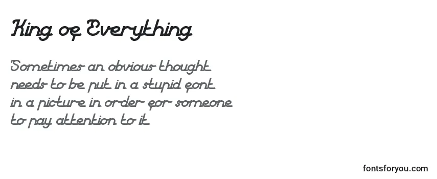 King of Everything Font
