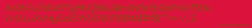 KING OF PIRATE Bold Italic Font – Brown Fonts on Red Background