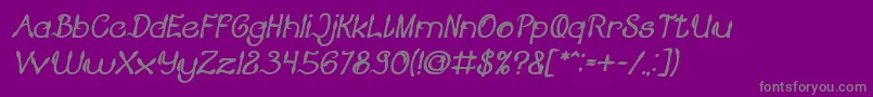 fuente KING OF PIRATE Bold Italic – Fuentes Grises Sobre Fondo Morado