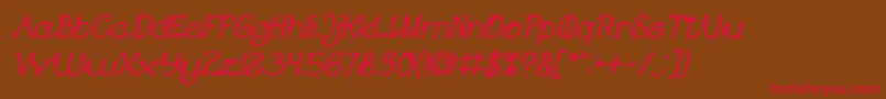 KING OF PIRATE Bold Italic Font – Red Fonts on Brown Background