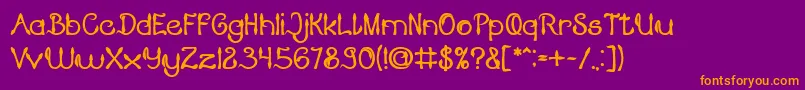 KING OF PIRATE Bold Font – Orange Fonts on Purple Background