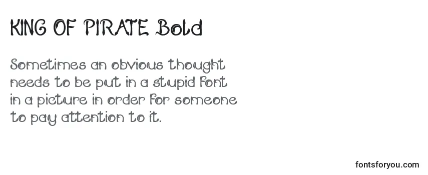KING OF PIRATE Bold Font