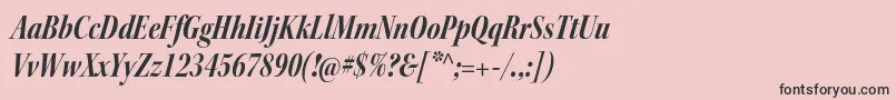 KeplerstdBoldcnitdisp Font – Black Fonts on Pink Background