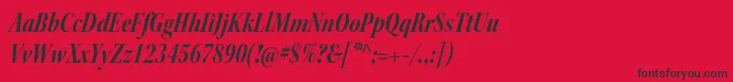 KeplerstdBoldcnitdisp Font – Black Fonts on Red Background