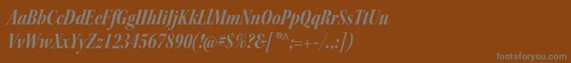 KeplerstdBoldcnitdisp Font – Gray Fonts on Brown Background