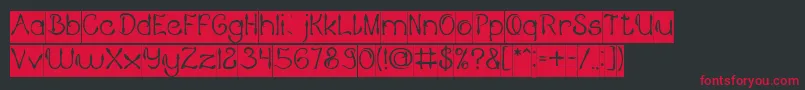 KING OF PIRATE Inverse Font – Red Fonts on Black Background