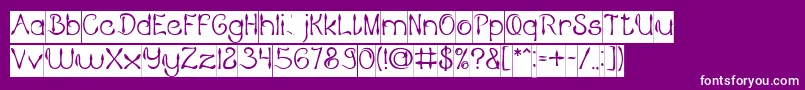 KING OF PIRATE Inverse Font – White Fonts on Purple Background