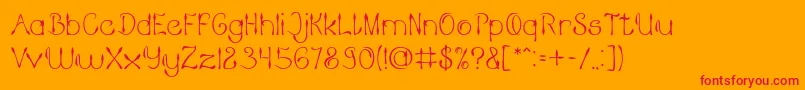 KING OF PIRATE Light Font – Red Fonts on Orange Background