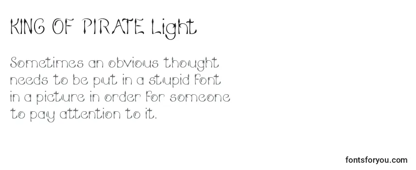 KING OF PIRATE Light Font
