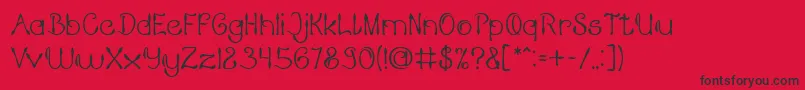 KING OF PIRATE Font – Black Fonts on Red Background