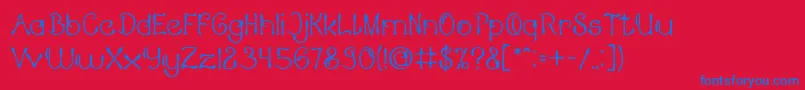 KING OF PIRATE Font – Blue Fonts on Red Background
