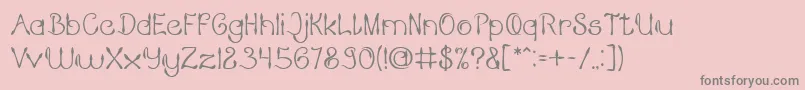 Шрифт KING OF PIRATE – серые шрифты на розовом фоне