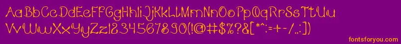 KING OF PIRATE Font – Orange Fonts on Purple Background