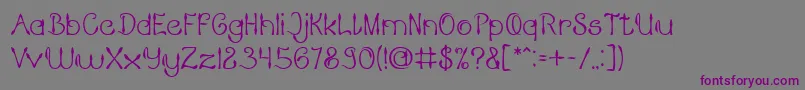 KING OF PIRATE Font – Purple Fonts on Gray Background