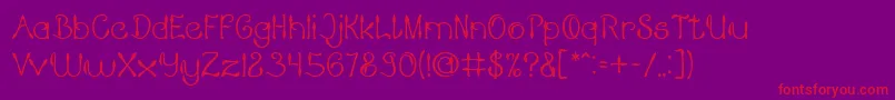 KING OF PIRATE Font – Red Fonts on Purple Background