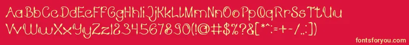 KING OF PIRATE Font – Yellow Fonts on Red Background