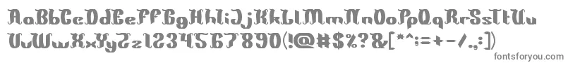 King Will Be King Font – Gray Fonts on White Background