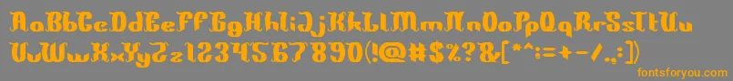 Police King Will Be King – polices orange sur fond gris