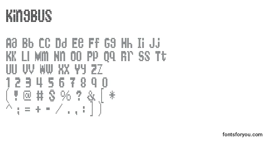 Schriftart KingBus (131677) – Alphabet, Zahlen, spezielle Symbole