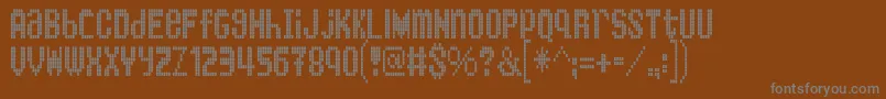 KingBus Font – Gray Fonts on Brown Background