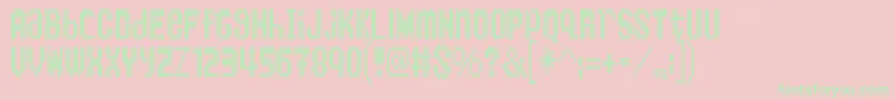 KingBus Font – Green Fonts on Pink Background