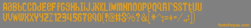 KingBus Font – Orange Fonts on Gray Background