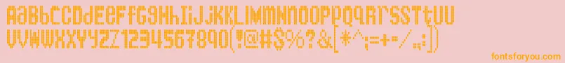 KingBus Font – Orange Fonts on Pink Background