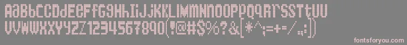 KingBus Font – Pink Fonts on Gray Background