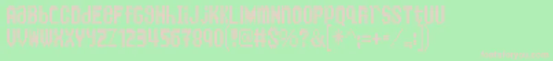 KingBus Font – Pink Fonts on Green Background