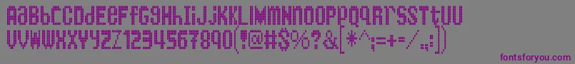 KingBus Font – Purple Fonts on Gray Background